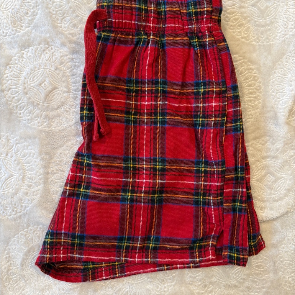 Abercrombie & Fitch Red Tartan Lounge Shorts